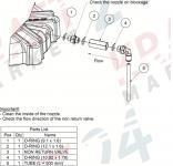 Набор обратного входного клапана Non return valve kit